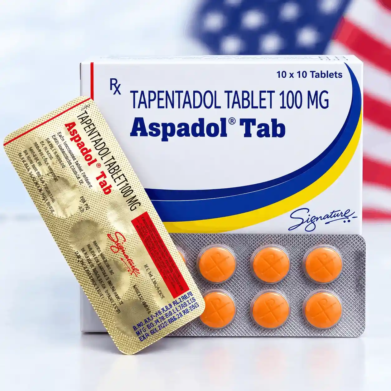 Tapentadol 100mg (Aspadol) tablets